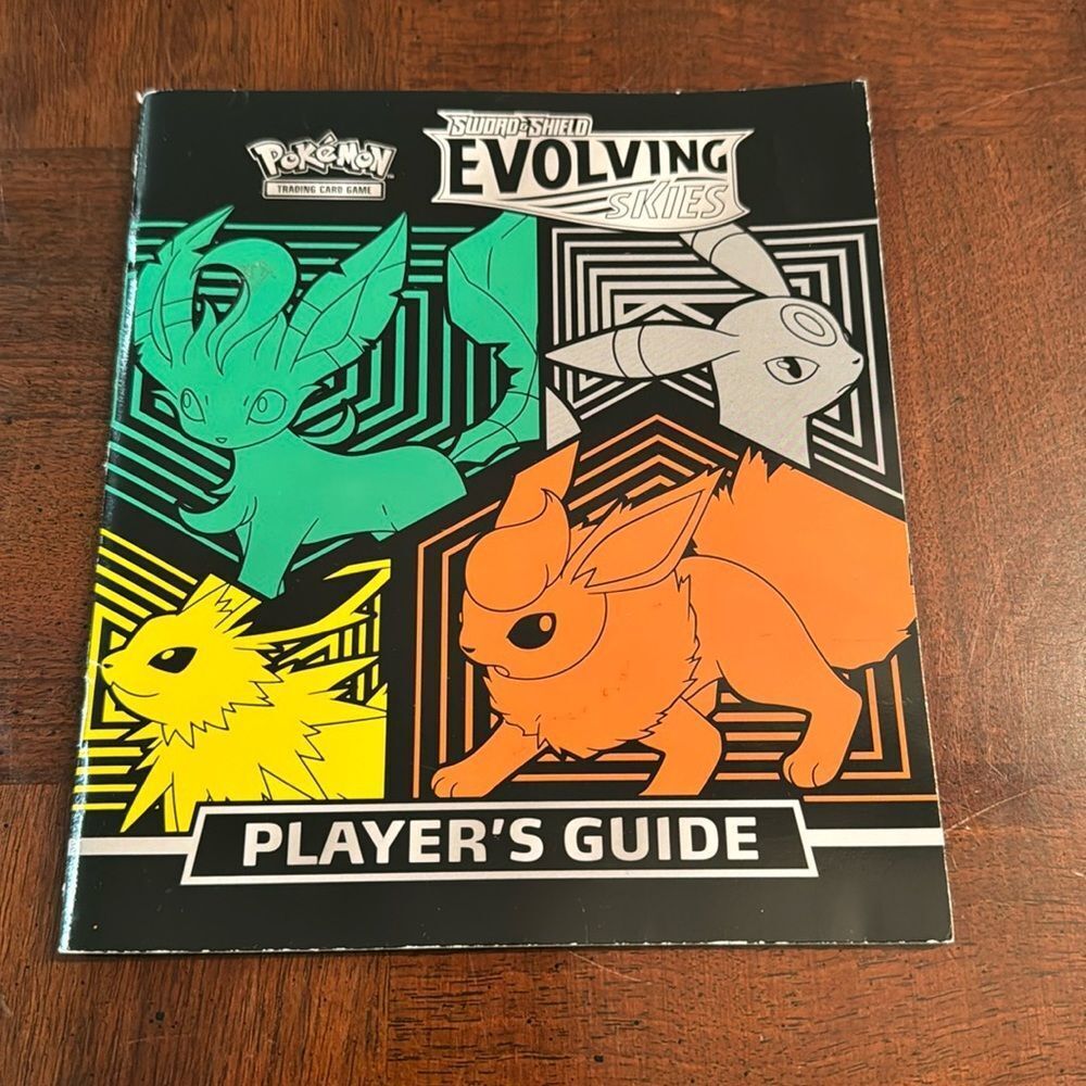 Pokemon TCG Sword & Shield Evolving Skies Elite Trainer Box Players Guide Book
